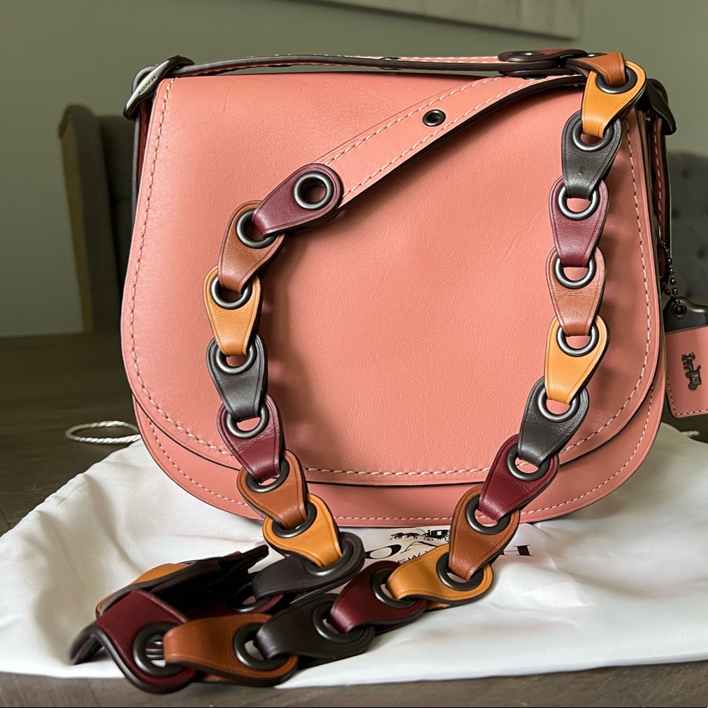 Coach pink shoulder bag